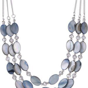 Chunky Layered Beaded Necklaces for Women Multi Strand Statement Necklace Fashio